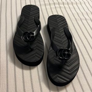 Gucci Chevron Thong Sandal